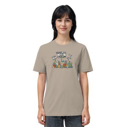 Demo-Katzen gegen Faschismus und für Vielfalt - Organic Shirt