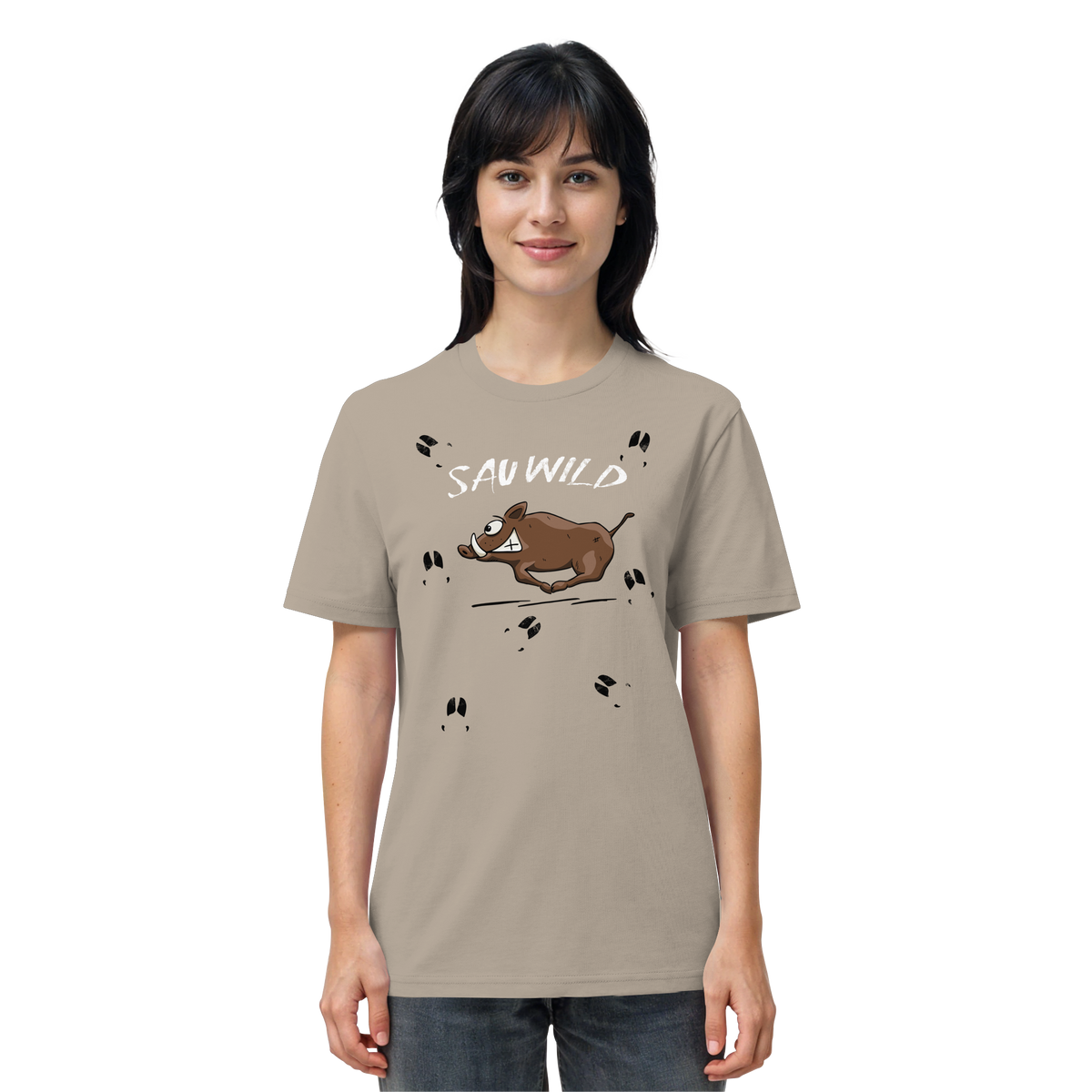 Sauwild wilde Sau | Wildschwein Keiler - Organic Shirt