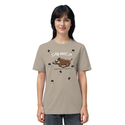 Sauwild wilde Sau | Wildschwein Keiler - Organic Shirt