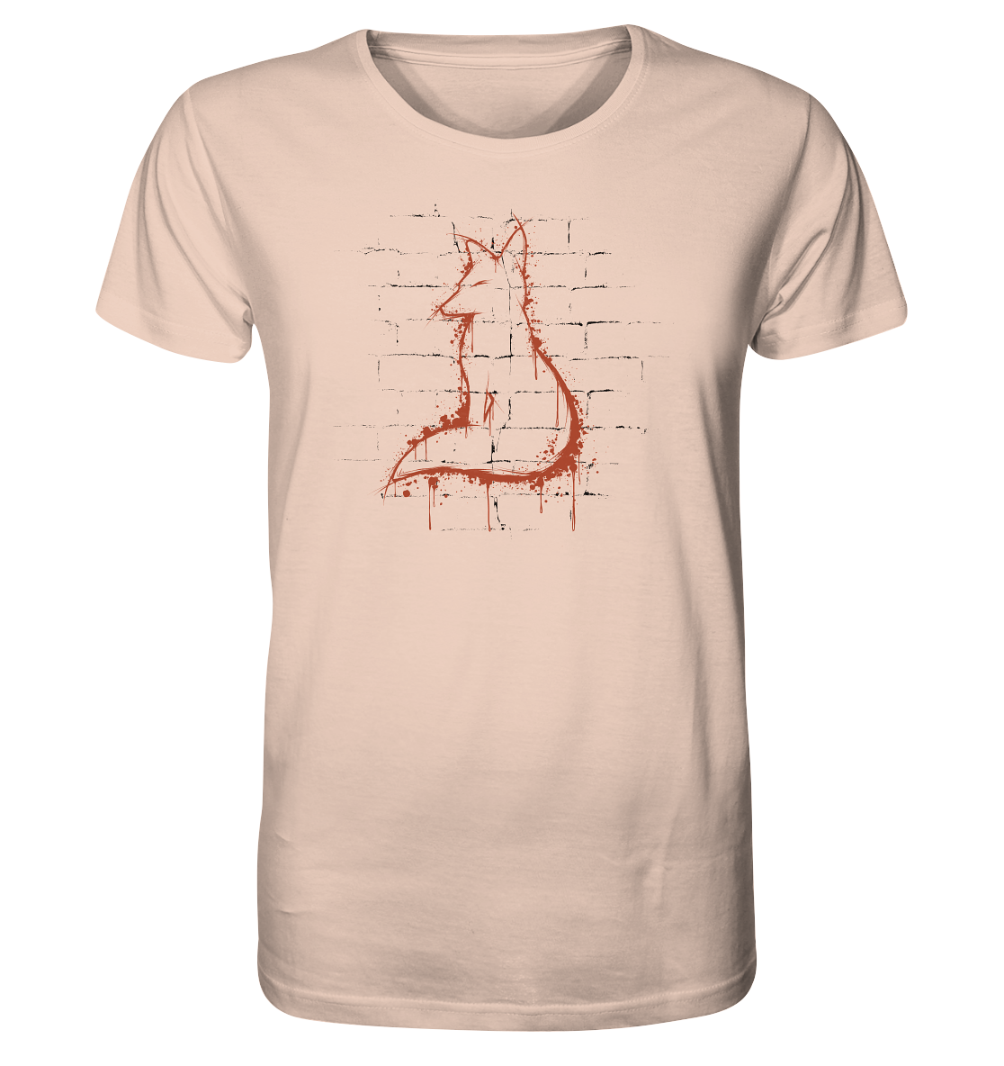 Street Art Fuchs Silhouette - Organic Shirt