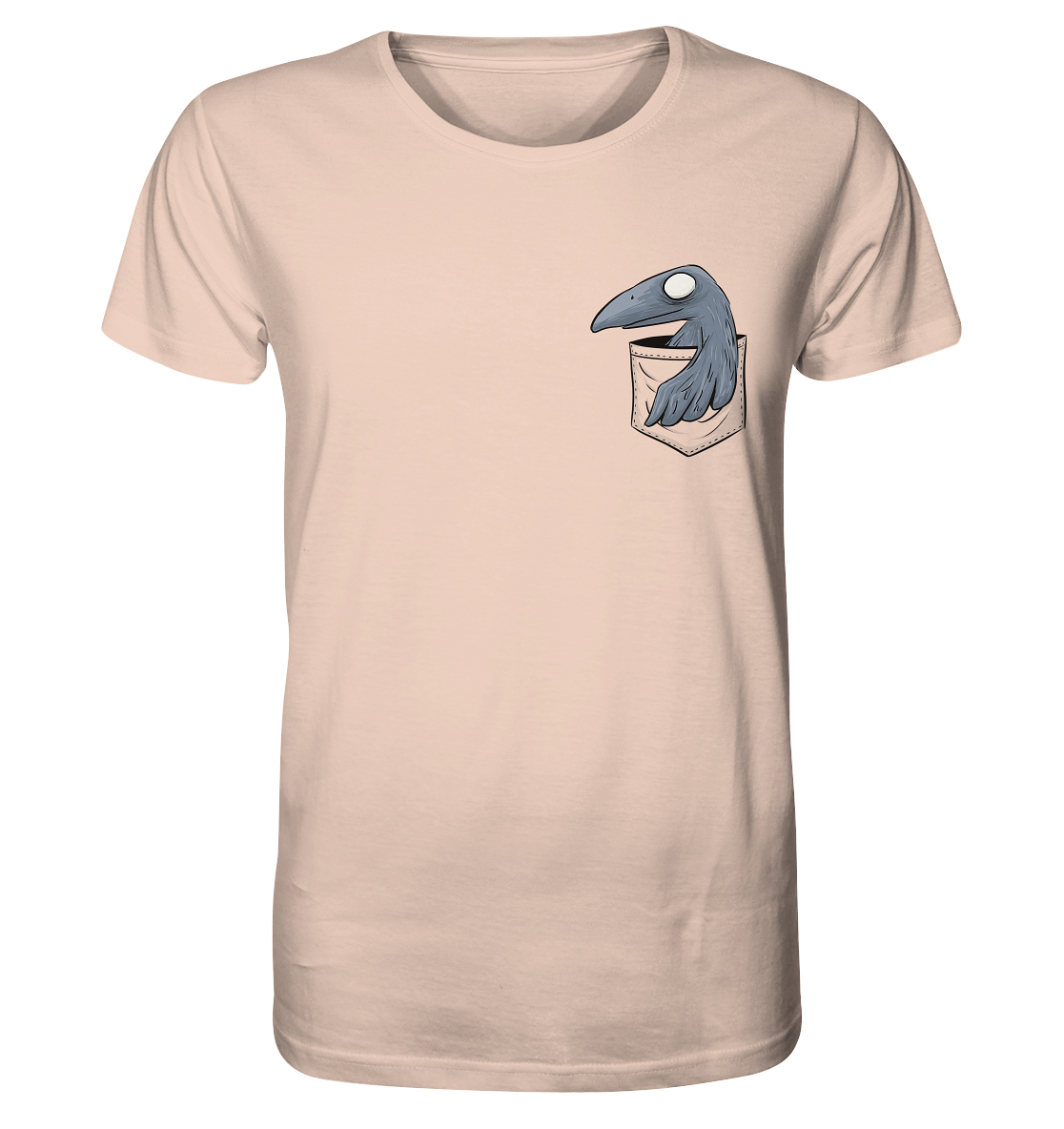 Grufti Rabe Krähe in der Tasche - Organic Shirt