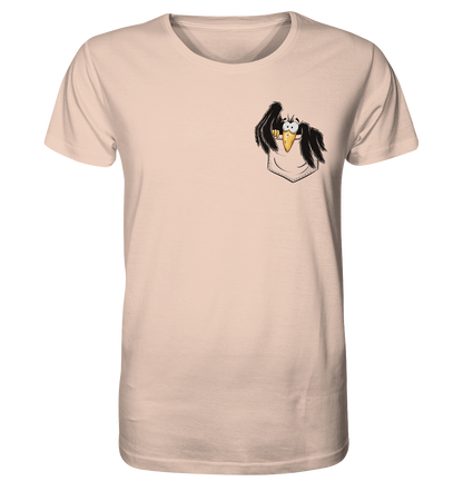 Kleiner Rabe | schwarze Krähe In Tasche - Organic Shirt