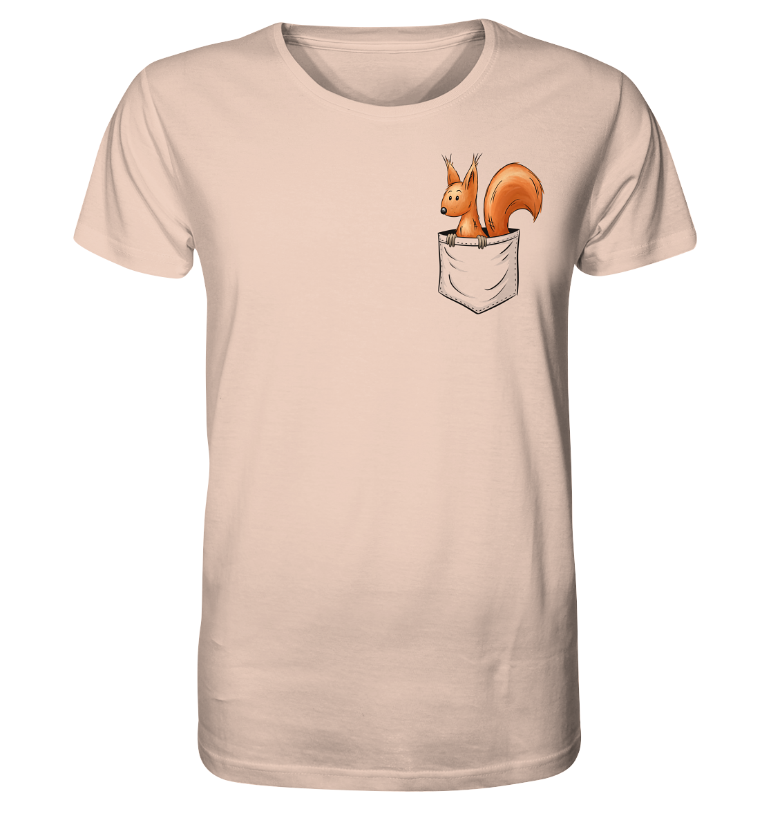 Lässiges Eichhörnchen In Tasche - Organic Shirt