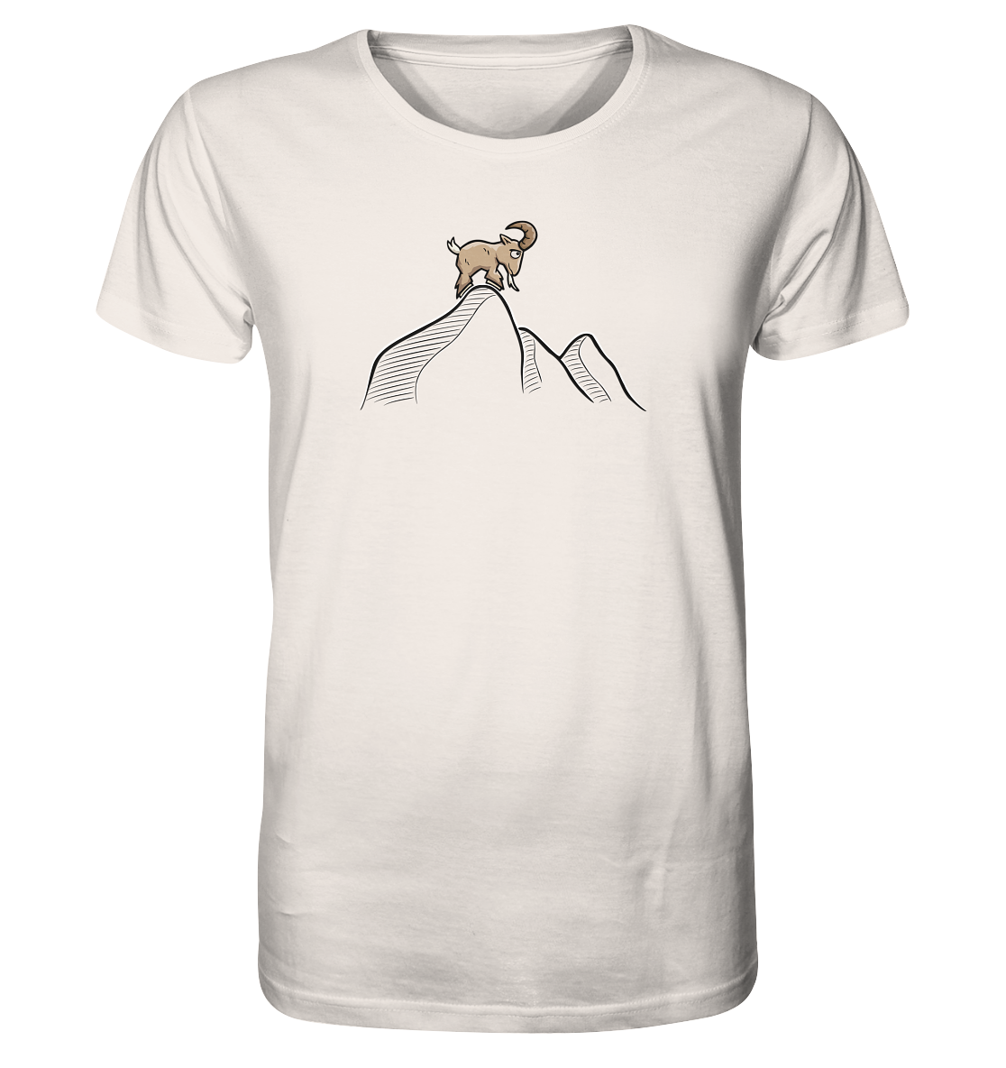 Ziegenbock in den Bergen - Organic Shirt