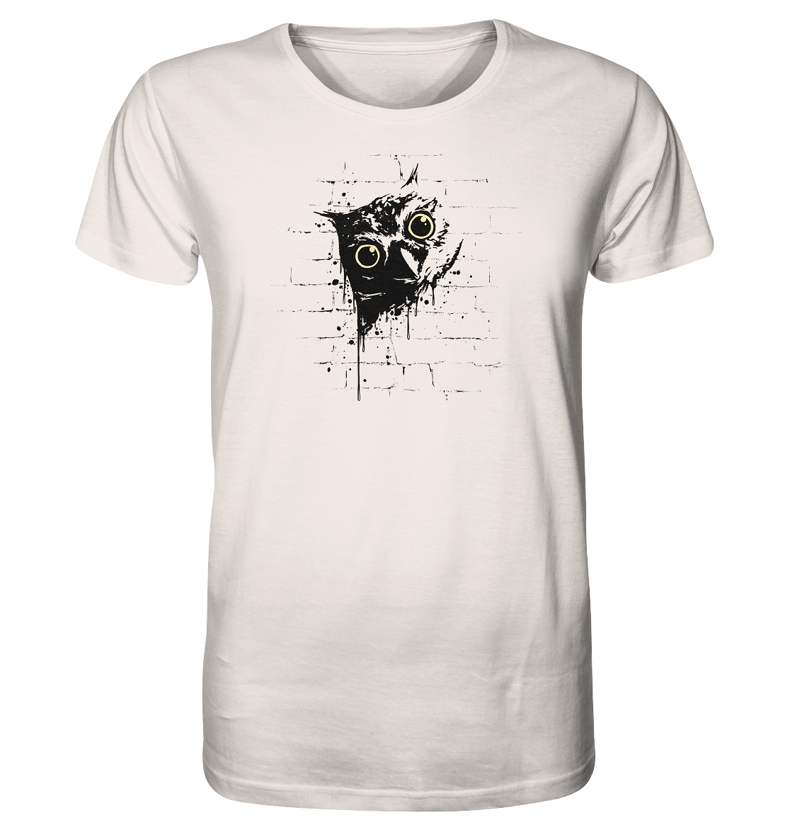 Lässige Street Art Eule - Organic Shirt