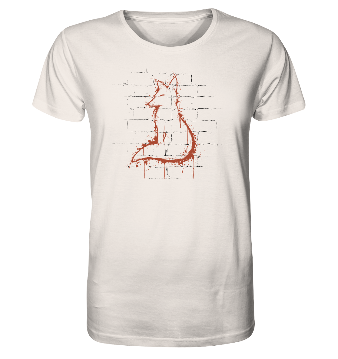 Street Art Fuchs Silhouette - Organic Shirt