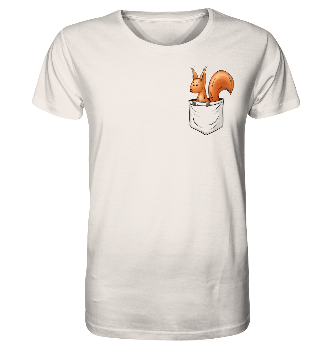 Lässiges Eichhörnchen In Tasche - Organic Shirt