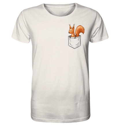 Lässiges Eichhörnchen In Tasche - Organic Shirt