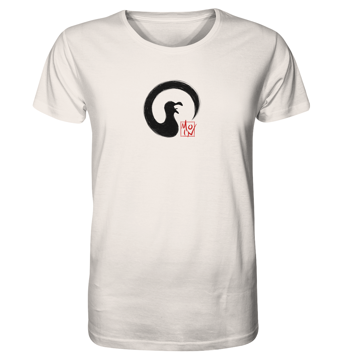 Moin kreischende japanische Enso Möwe - Organic Shirt