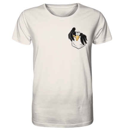 Kleiner Rabe | schwarze Krähe In Tasche - Organic Shirt