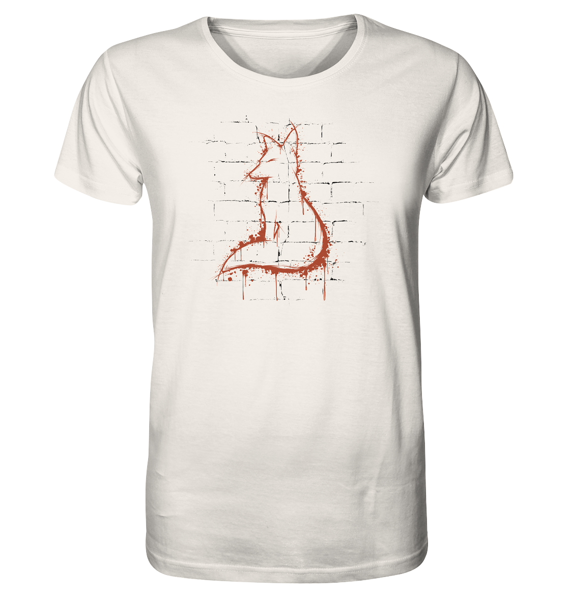 Street Art Fuchs Silhouette - Organic Shirt