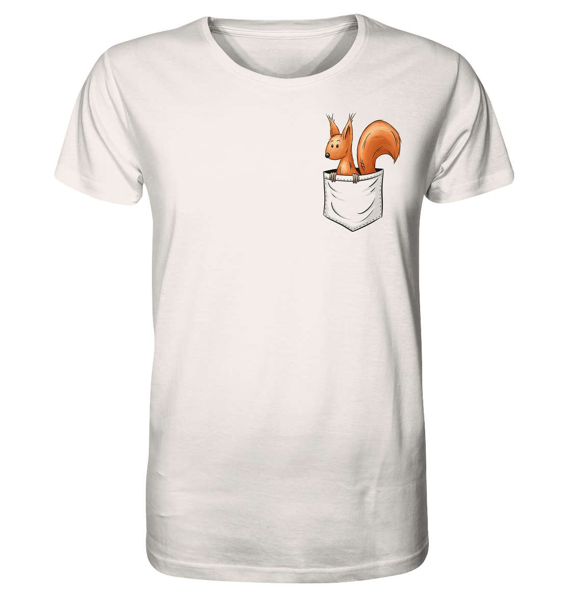 Lässiges Eichhörnchen In Tasche - Organic Shirt