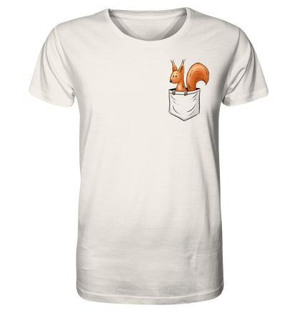 Lässiges Eichhörnchen In Tasche - Organic Shirt
