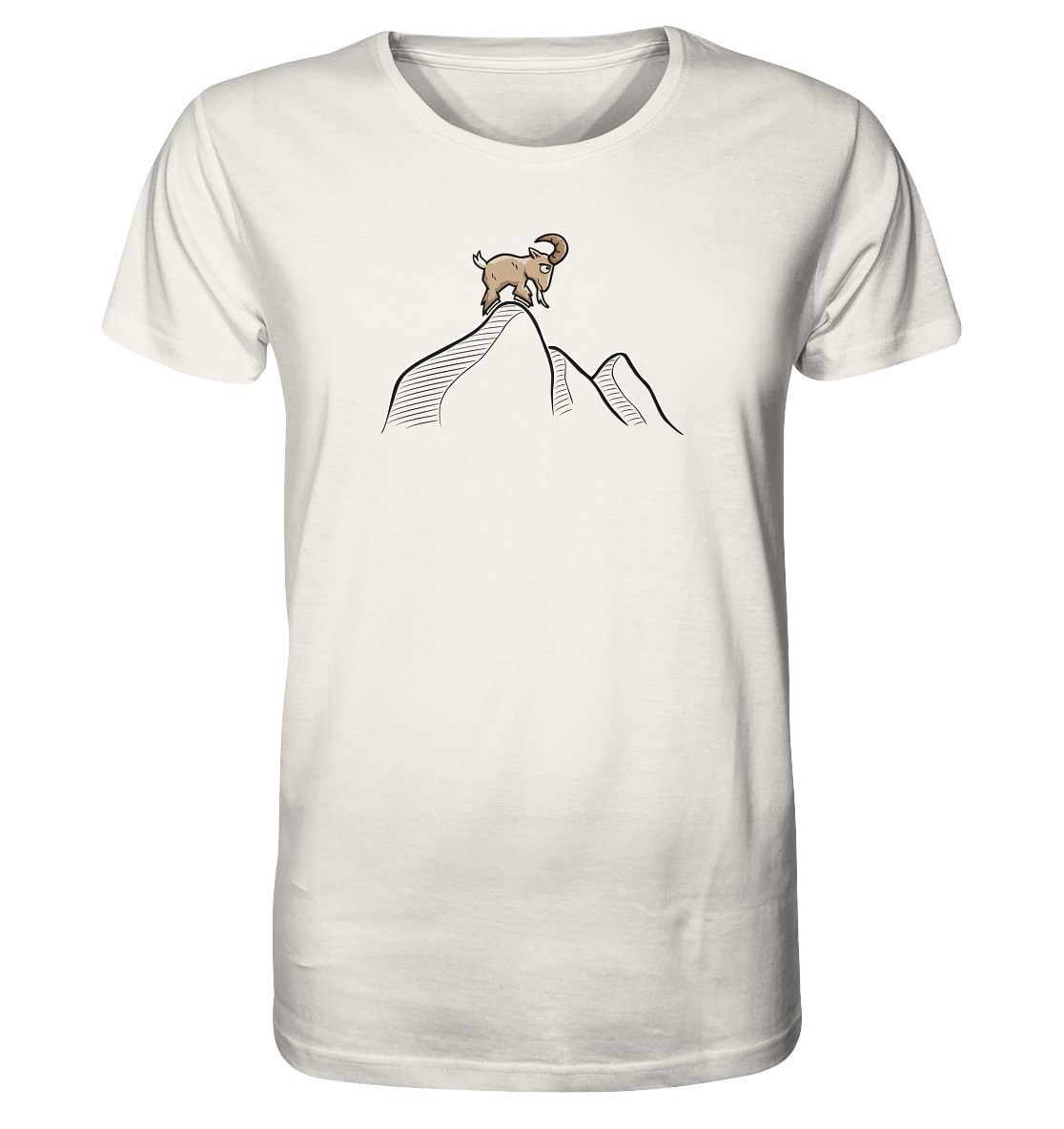 Ziegenbock in den Bergen - Organic Shirt