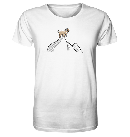 Ziegenbock in den Bergen - Organic Shirt