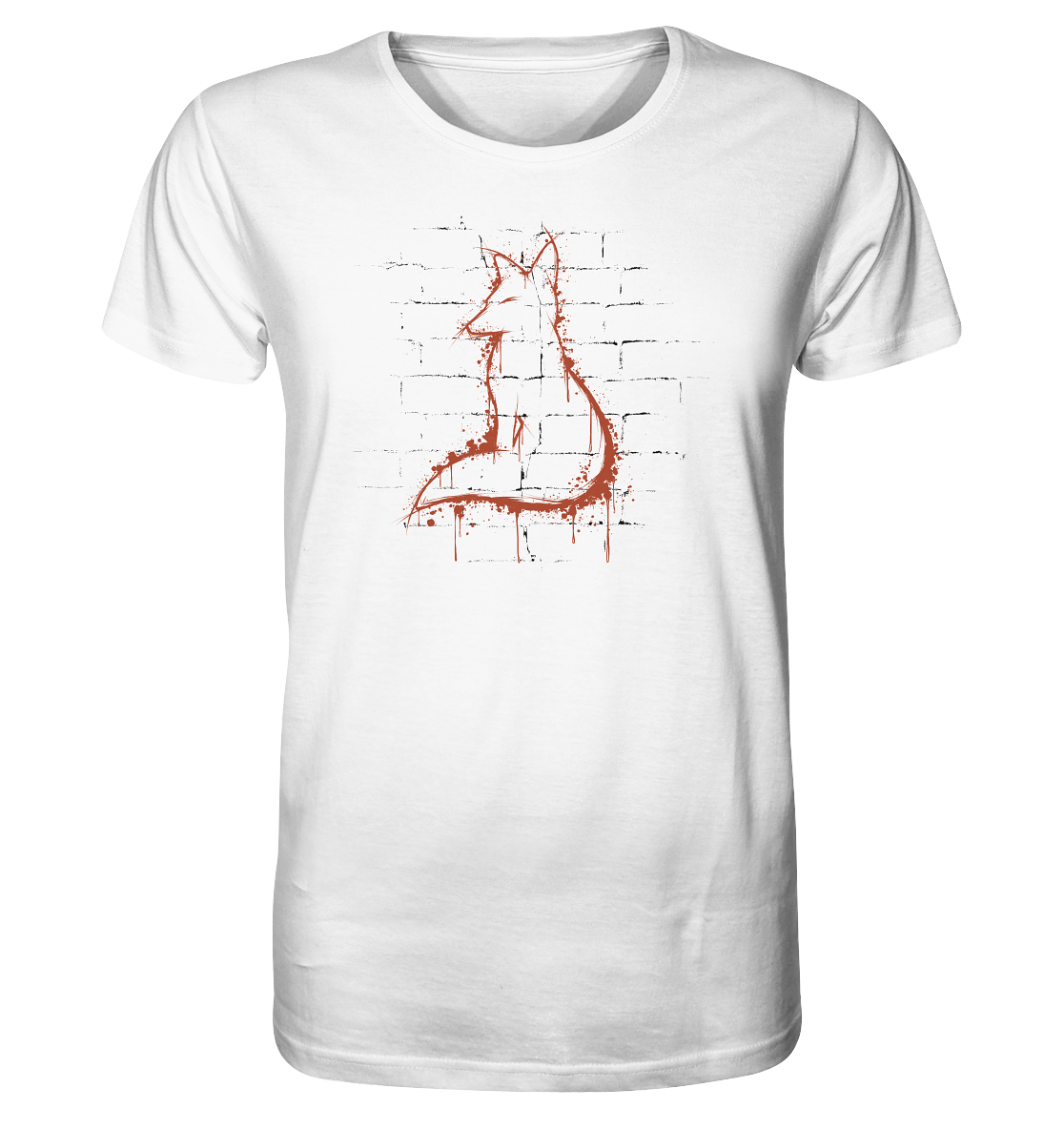 Street Art Fuchs Silhouette - Organic Shirt
