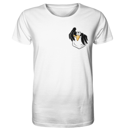 Kleiner Rabe | schwarze Krähe In Tasche - Organic Shirt