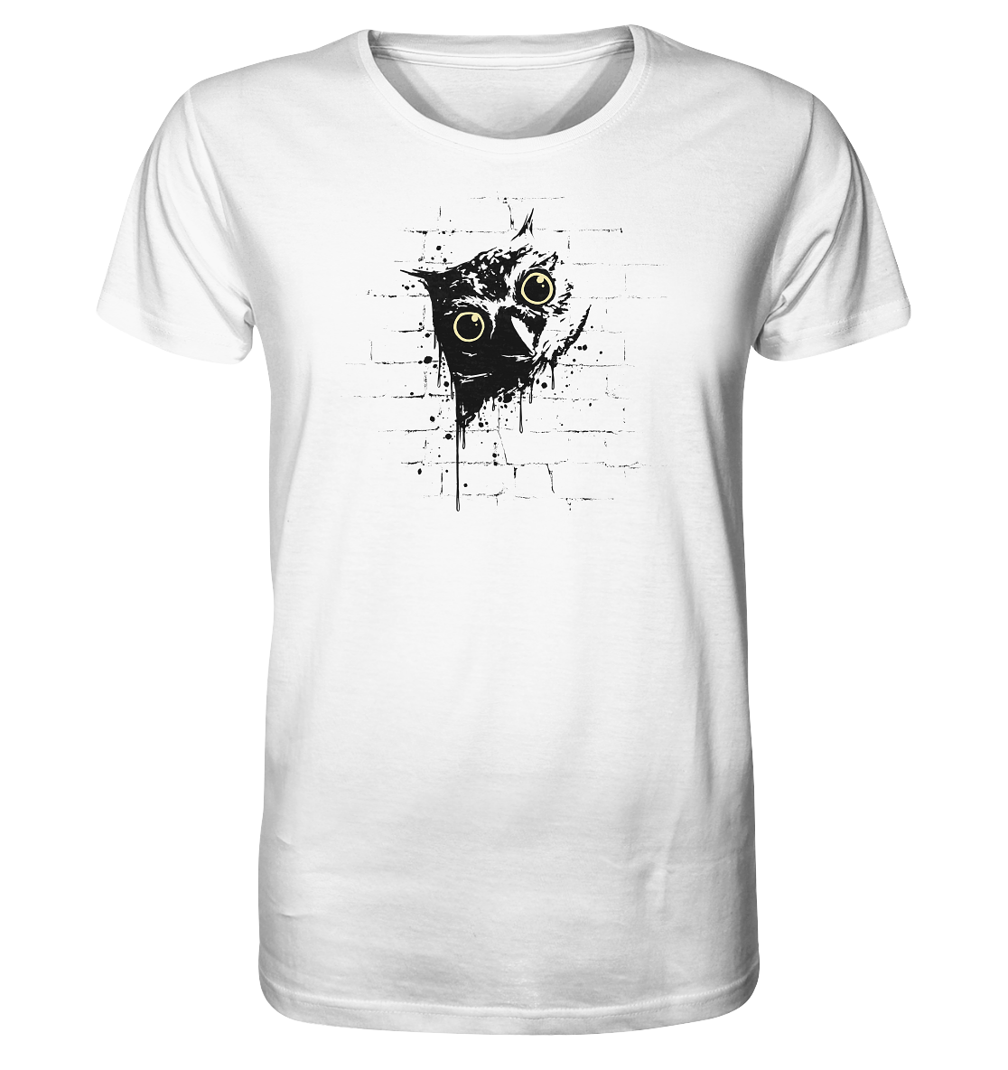 Lässige Street Art Eule - Organic Shirt