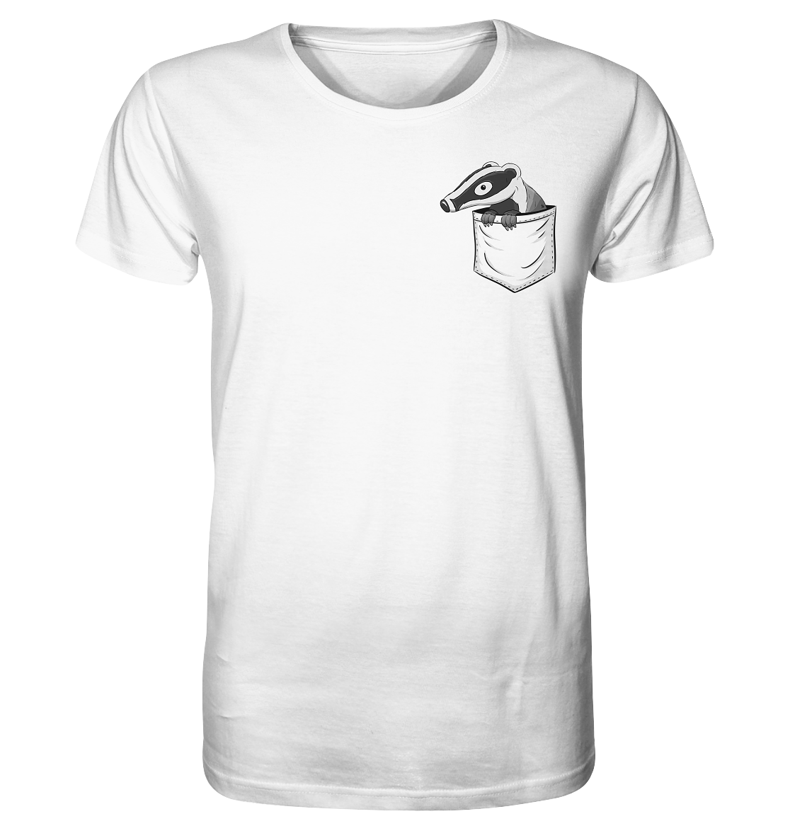 Lustig gemütlicher Dachs In der Tasche - Organic Shirt