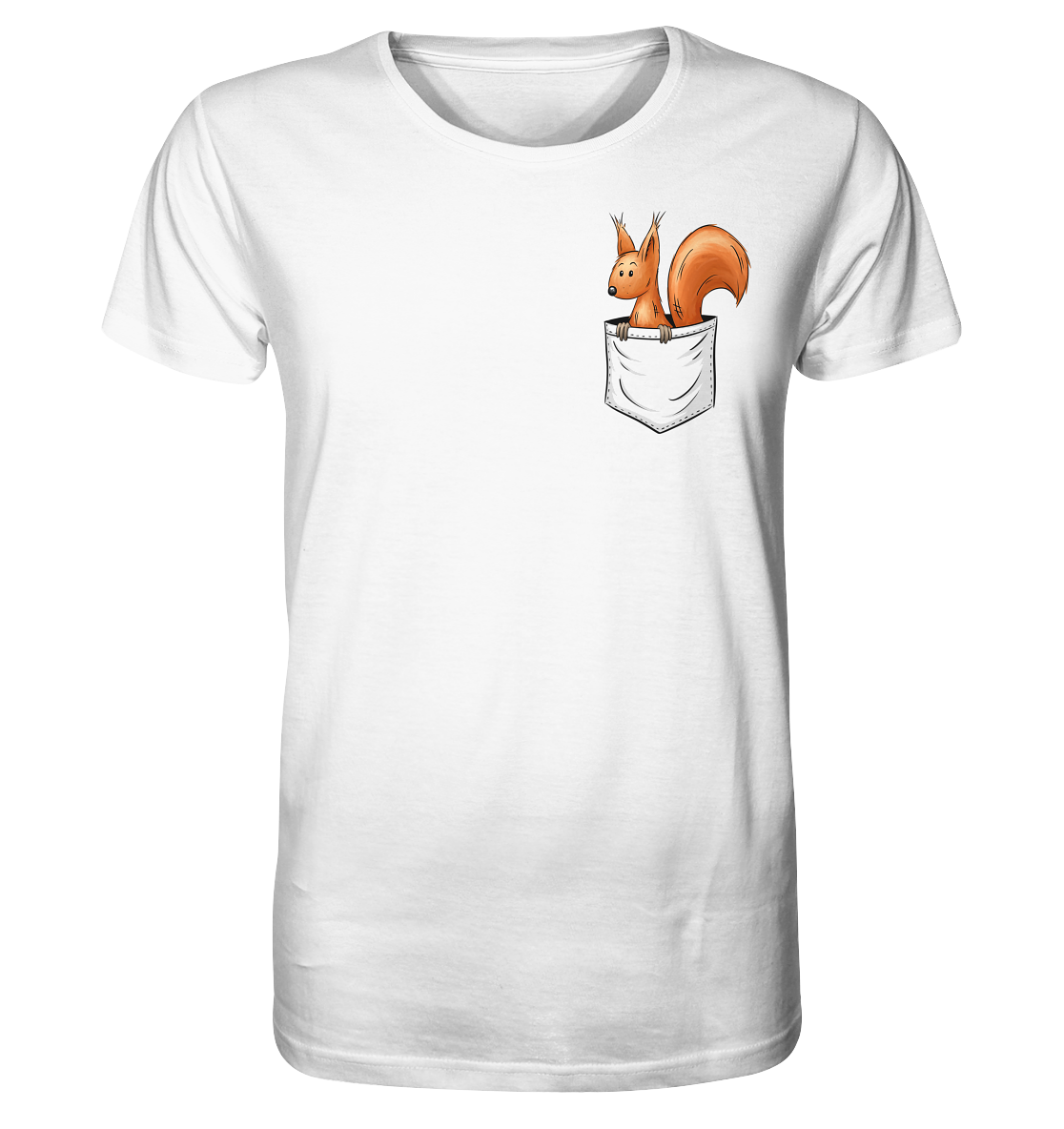 Lässiges Eichhörnchen In Tasche - Organic Shirt