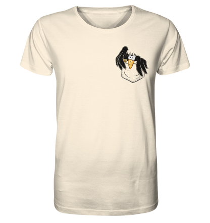 Kleiner Rabe | schwarze Krähe In Tasche - Organic Shirt