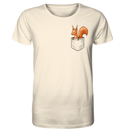 Lässiges Eichhörnchen In Tasche - Organic Shirt