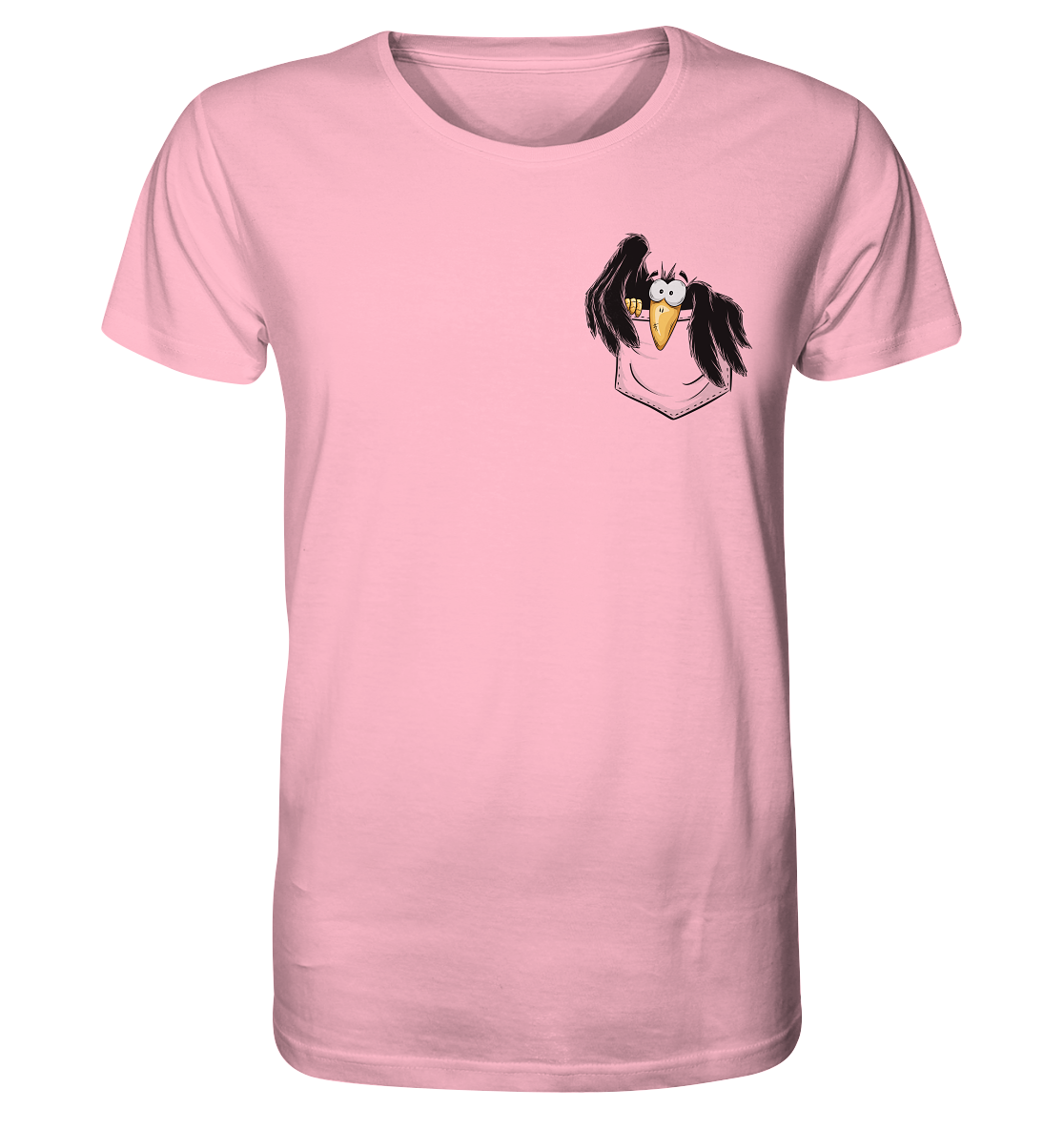 Kleiner Rabe | schwarze Krähe In Tasche - Organic Shirt