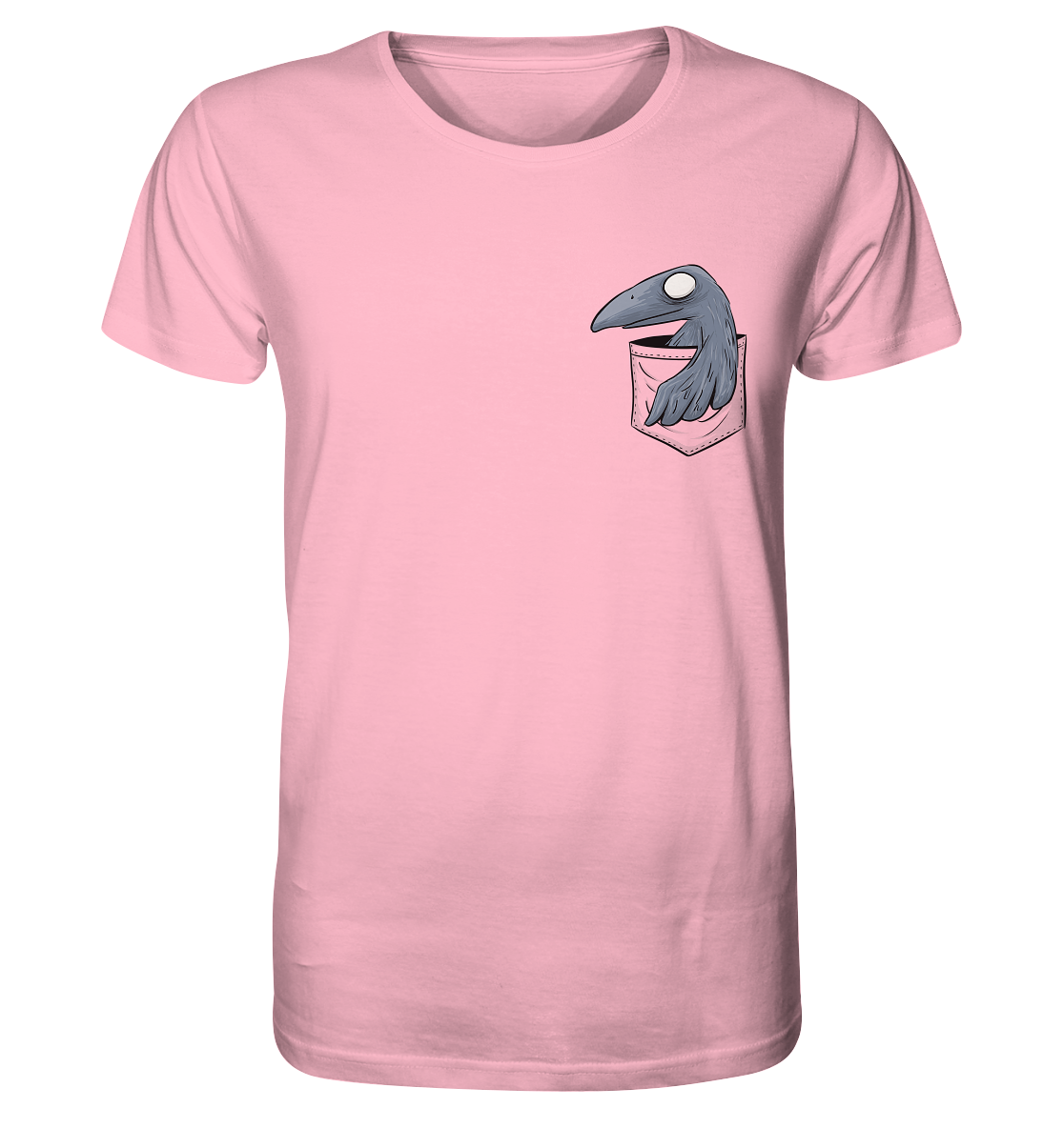 Grufti Rabe Krähe in der Tasche - Organic Shirt