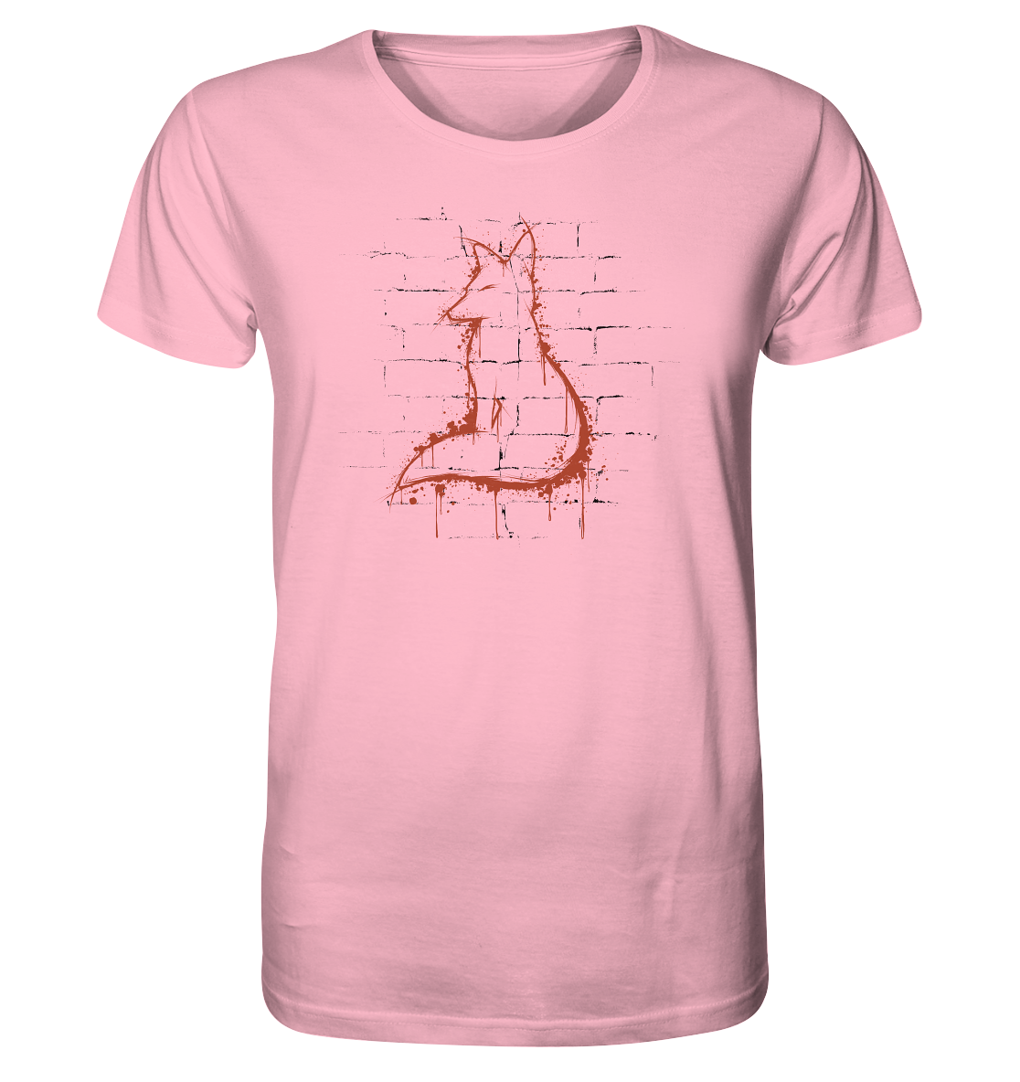 Street Art Fuchs Silhouette - Organic Shirt