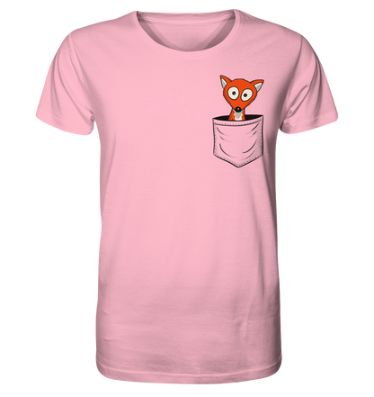 Fuchs in der Brusttasche | Taschen-Fuchs - Organic Shirt