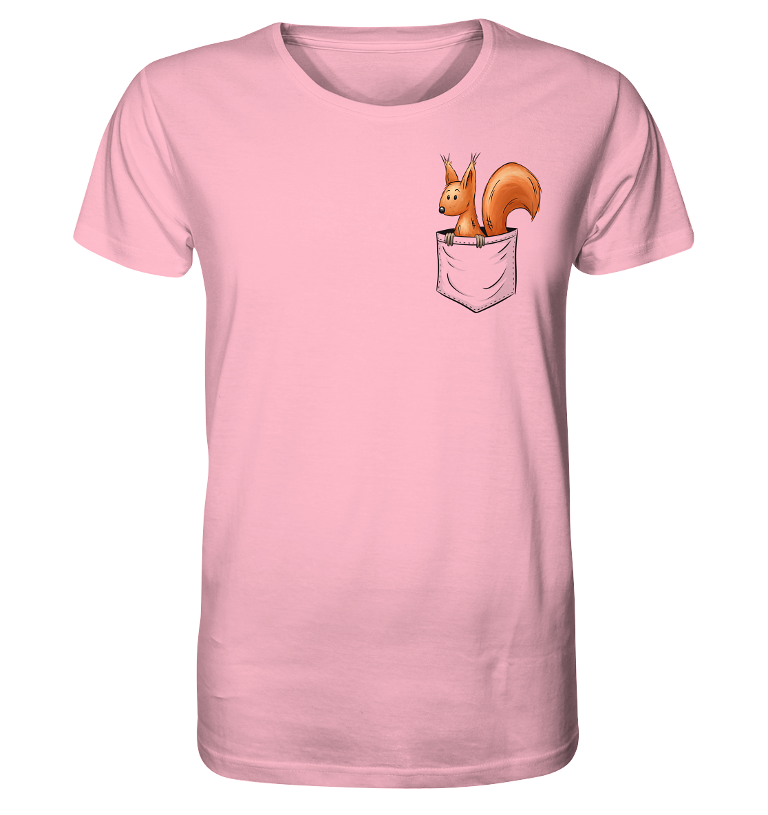 Lässiges Eichhörnchen In Tasche - Organic Shirt