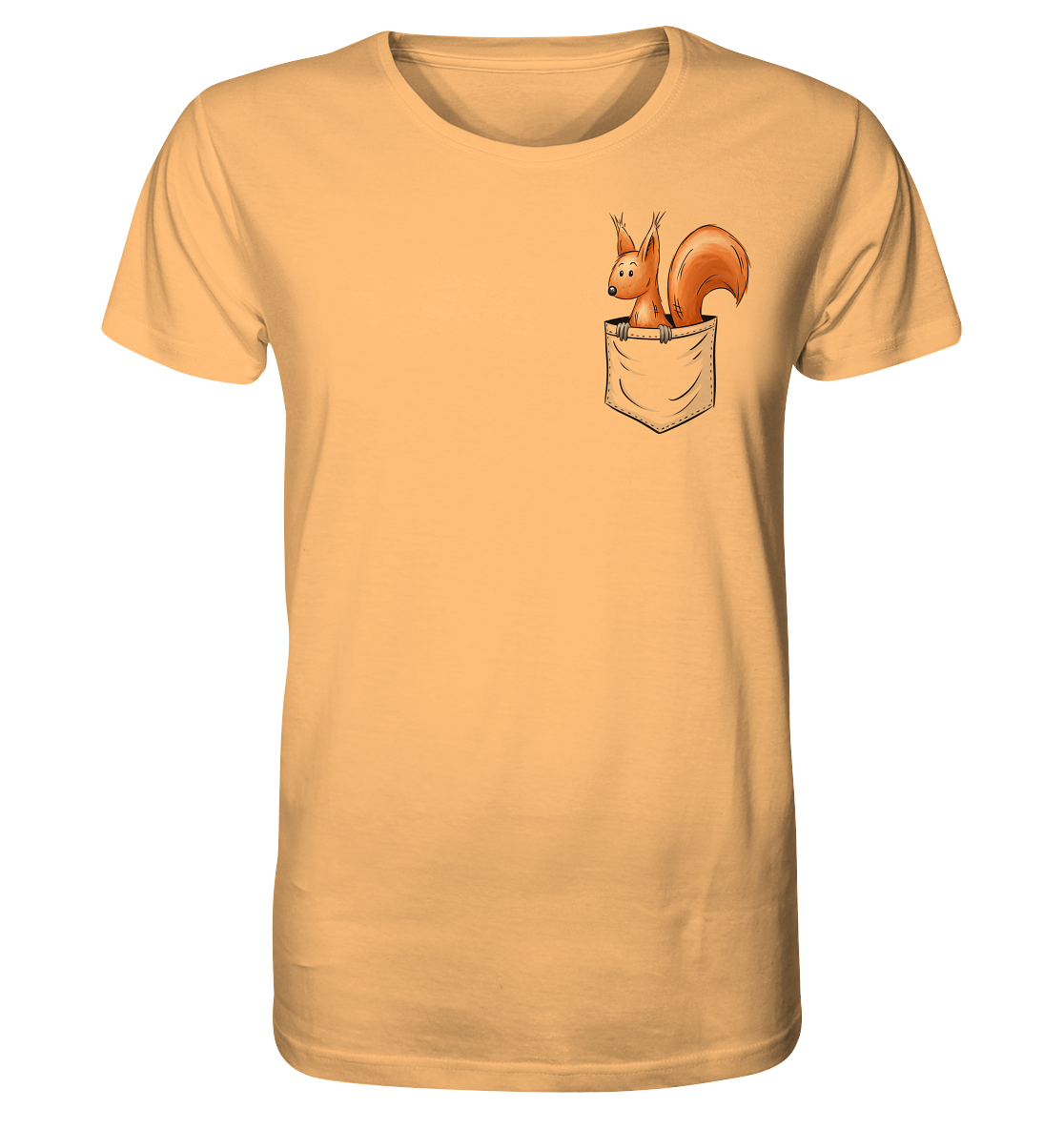 Lässiges Eichhörnchen In Tasche - Organic Shirt