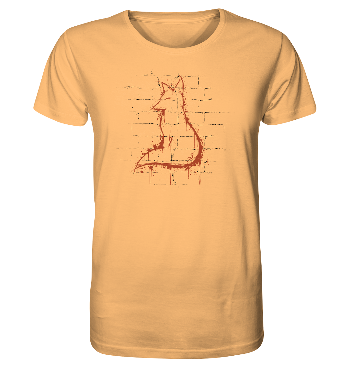 Street Art Fuchs Silhouette - Organic Shirt