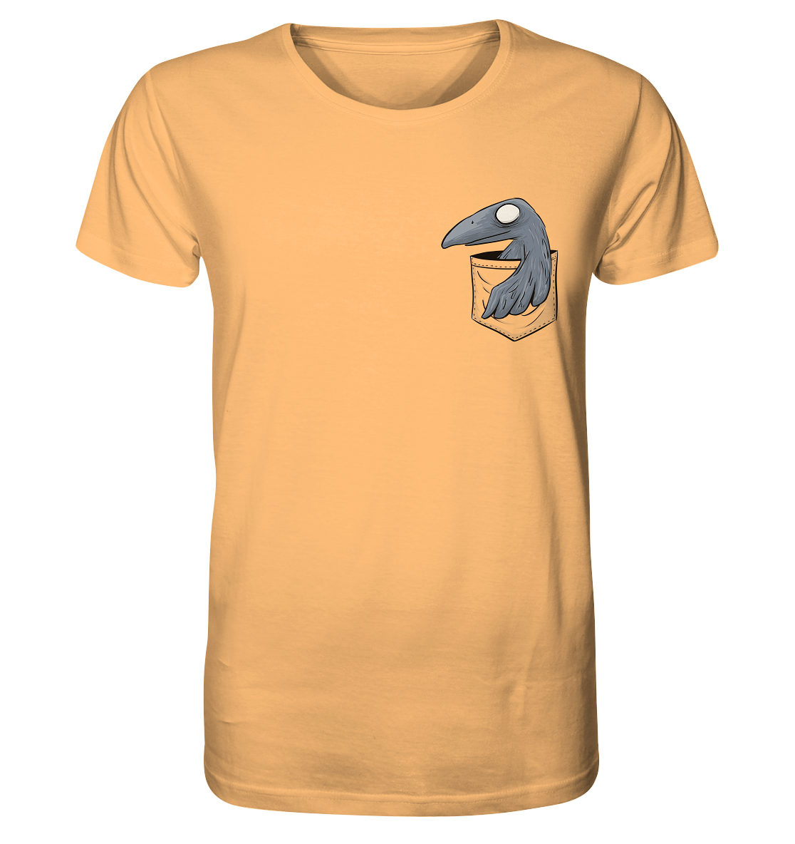 Grufti Rabe Krähe in der Tasche - Organic Shirt