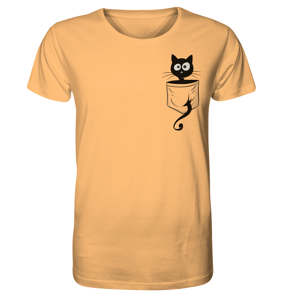Schwarze Katze in der Tasche - Organic Shirt