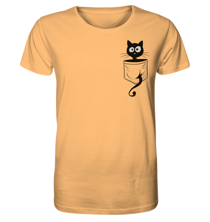 Schwarze Katze in der Tasche - Organic Shirt