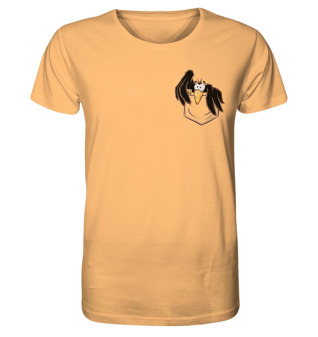 Kleiner Rabe | schwarze Krähe In Tasche - Organic Shirt