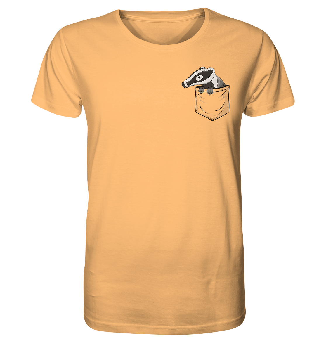 Lustig gemütlicher Dachs In der Tasche - Organic Shirt