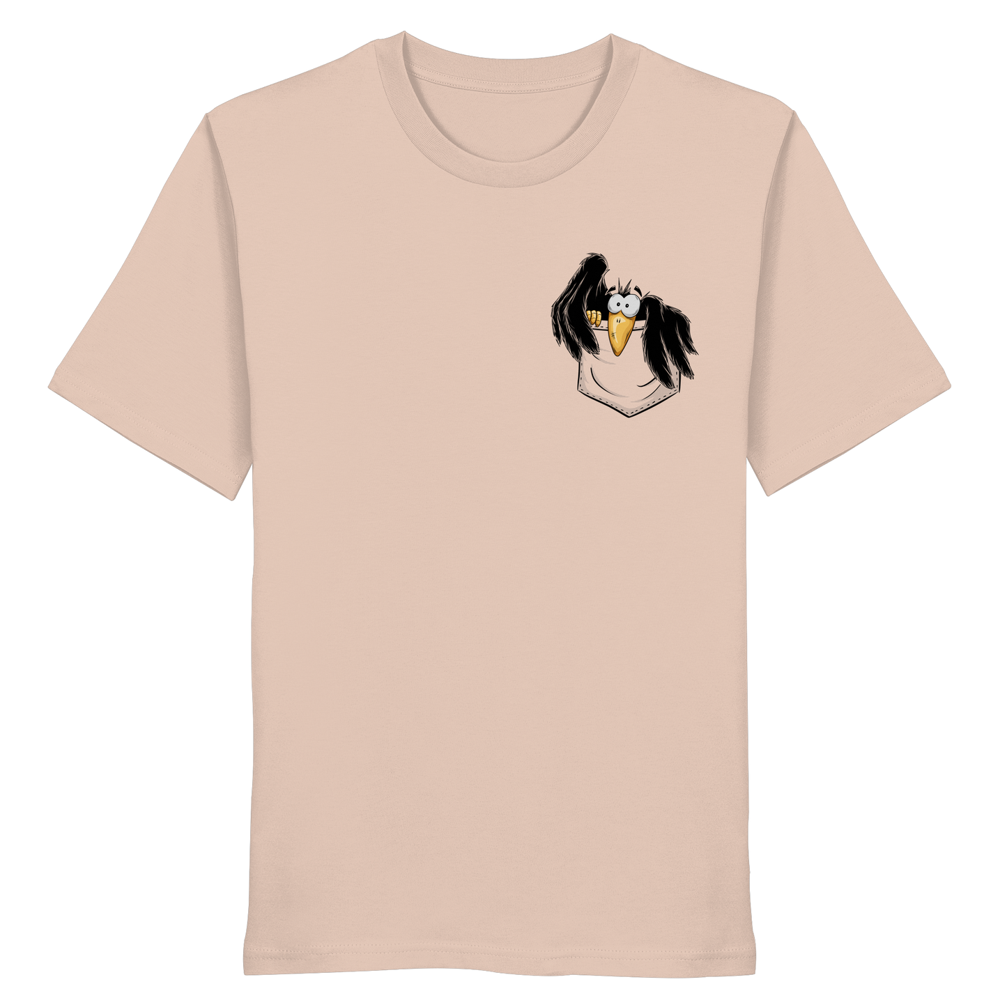 Kleiner Rabe | schwarze Krähe In Tasche - Organic Shirt