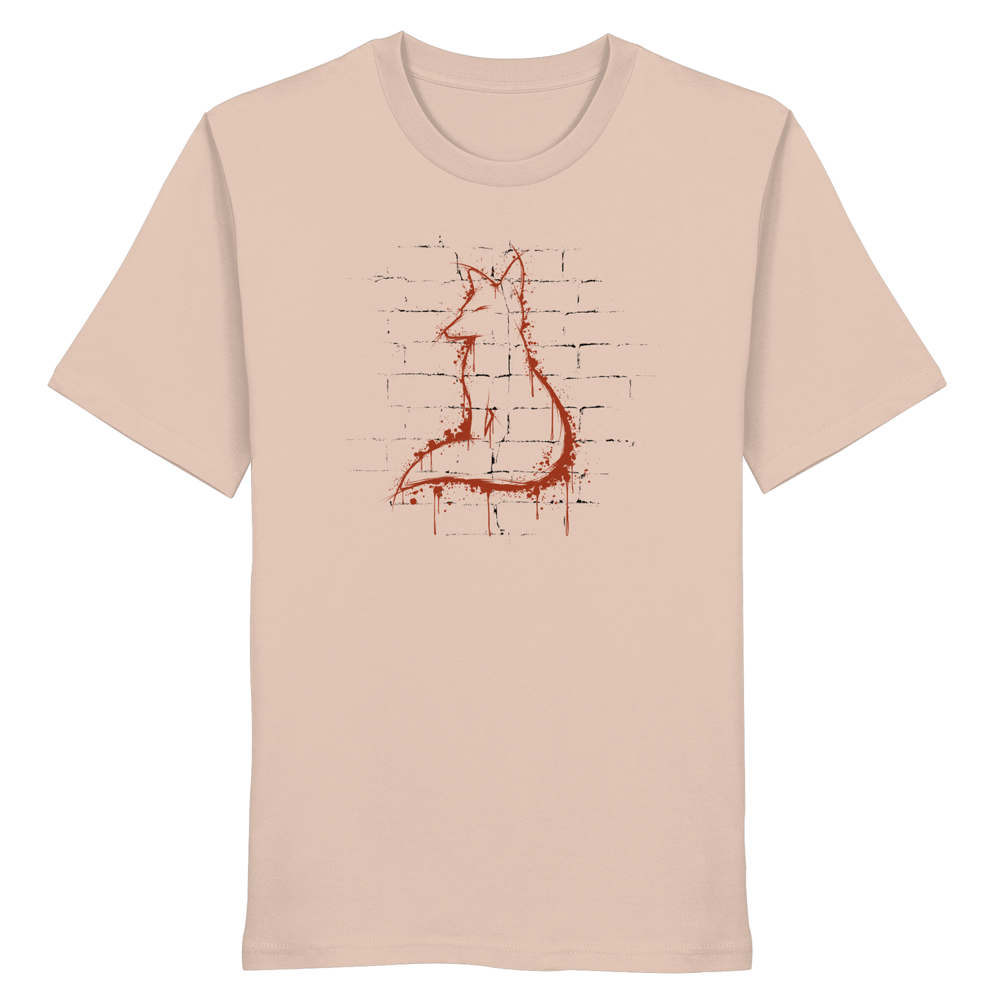 Street Art Fuchs Silhouette - Organic Shirt