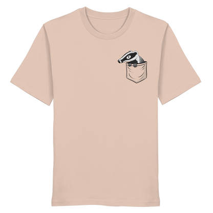 Lustig gemütlicher Dachs In der Tasche - Organic Shirt