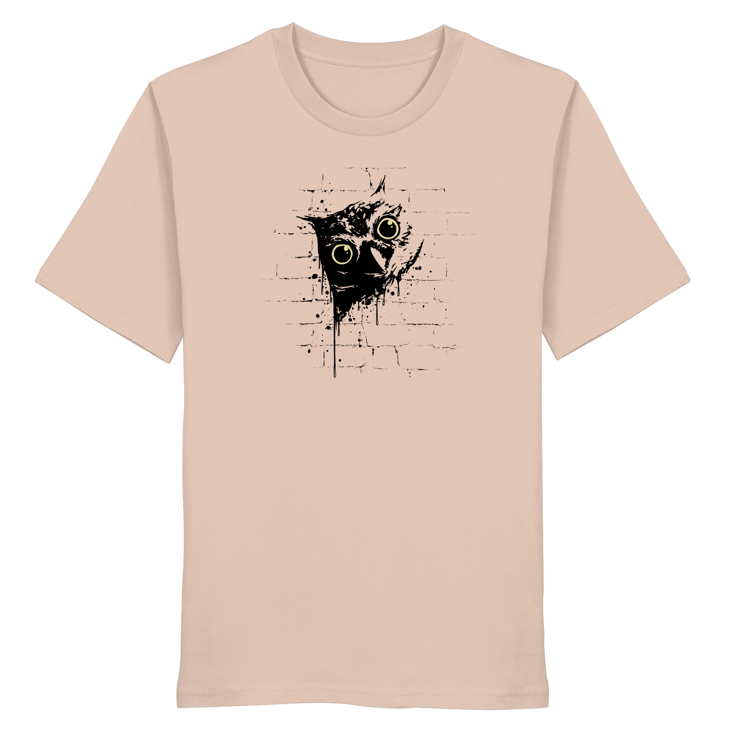 Lässige Street Art Eule - Organic Shirt
