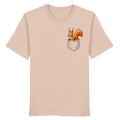 Lässiges Eichhörnchen In Tasche - Organic Shirt