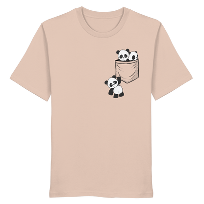 Kawaii Pandas in der Tasche - Organic Shirt
