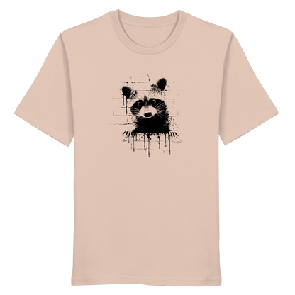 Funky Street Art Waschbär - Organic Shirt