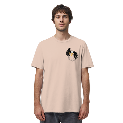 Kleiner Rabe | schwarze Krähe In Tasche - Organic Shirt