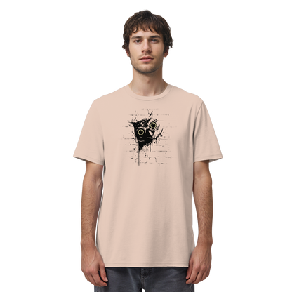 Lässige Street Art Eule - Organic Shirt
