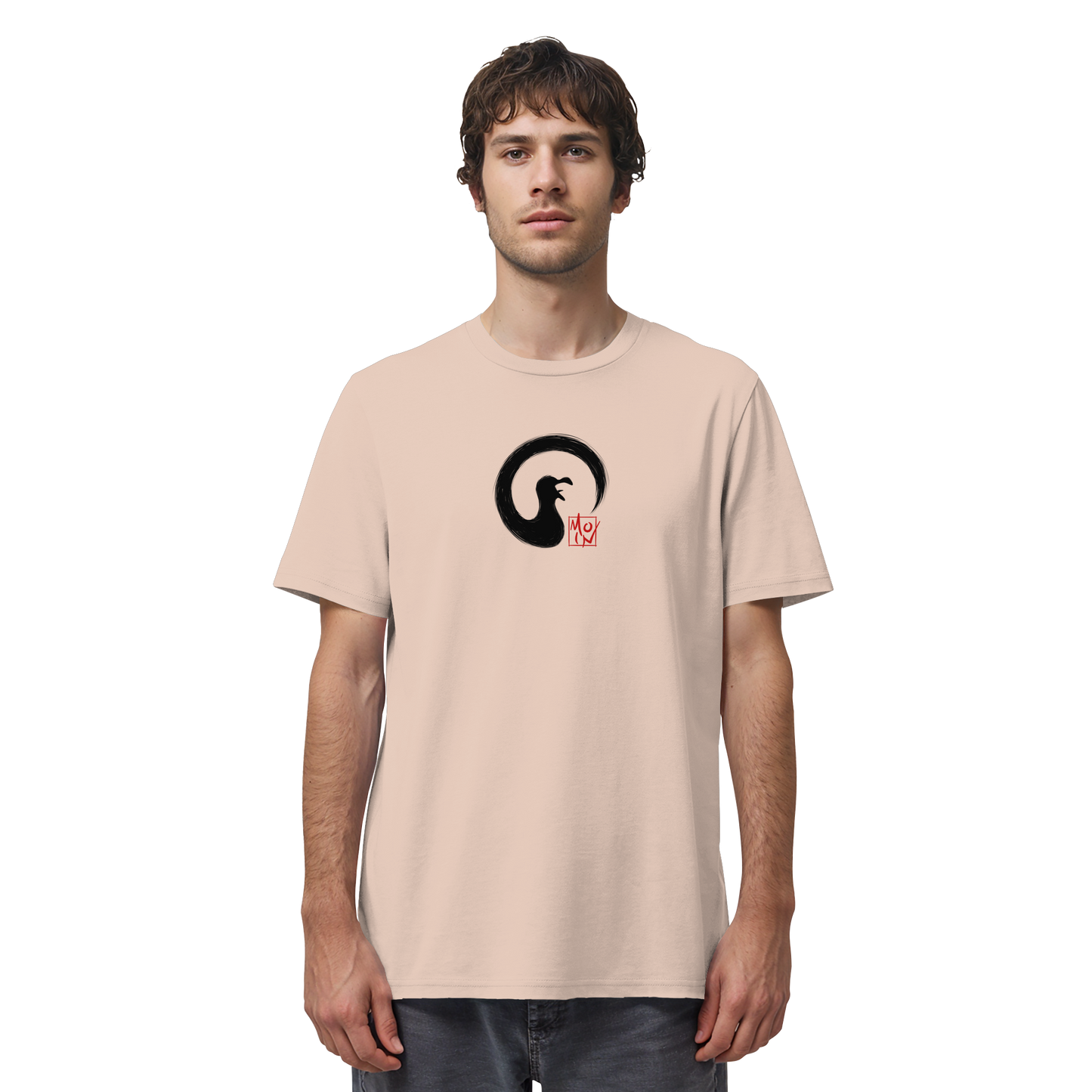 Moin kreischende japanische Enso Möwe - Organic Shirt
