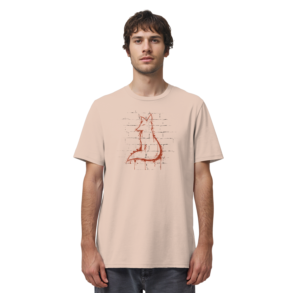 Street Art Fuchs Silhouette - Organic Shirt