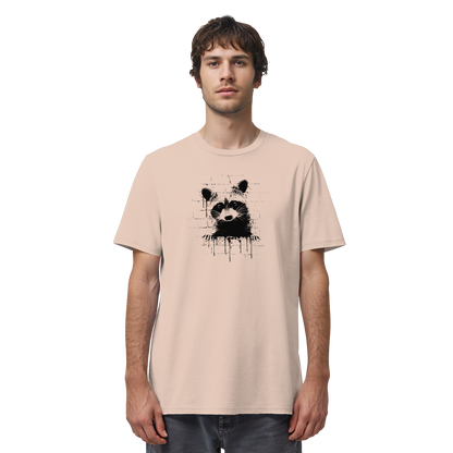 Funky Street Art Waschbär - Organic Shirt
